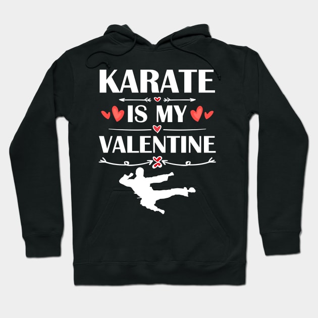 Karate Is My Valentine T-Shirt Funny Humor Fans Hoodie by maximel19722